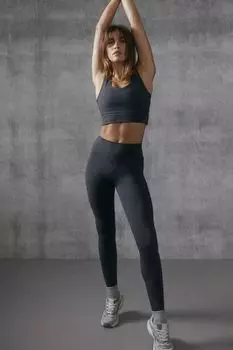 Спортивные леггинсы softmove H&M, серый