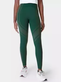 Спортивные леггинсы Sweaty Betty Silhouette Sculpt Seamless Workout, цвет retro/green