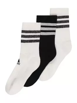 Спортивные носки ADIDAS SPORTSWEAR 3-Stripes Cushioned, черный/белый