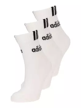 Спортивные носки ADIDAS SPORTSWEAR Athletic Socks 3-Stripes Linear, белый