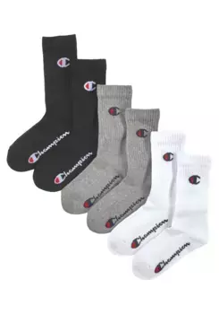 Спортивные носки Champion "6pk Crew Socks" (комплект, 6 пар), черный