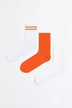 Спортивные носки DryMove H&amp;M, оранжевый/белый