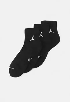 Спортивные носки Everyday Ankle 3 Pack Jordan, черный/белый