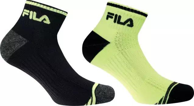 Спортивные носки Fila (2 пары) с вязаным логотипом, желтый