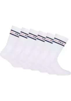 Спортивные носки Fila (6 пар) с вязаным логотипом, белый
