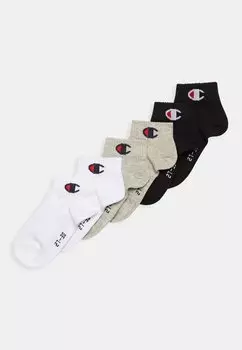 Спортивные носки Kids Quarter 6 Pack Unisex Champion, цвет oxgm / wht / nbk / oxgm / wht / nbk