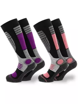 Спортивные носки Occulto SKI MARIA, пятнистый серый/черный