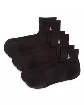 Спортивные носки Polo Ralph Lauren Quarter, 3 шт, черный