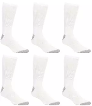 Спортивные носки Roundtree & Yorke Sport Performance Crew Gold Label, 6 шт., белый