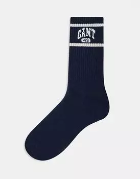 Спортивные носки с логотипом GANT 1949 темно-синего цвета