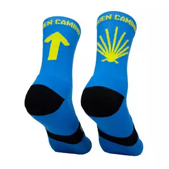 Спортивные носки унисекс Crazy Dog Camino de Santiago синие Perro Loco, цвет azul