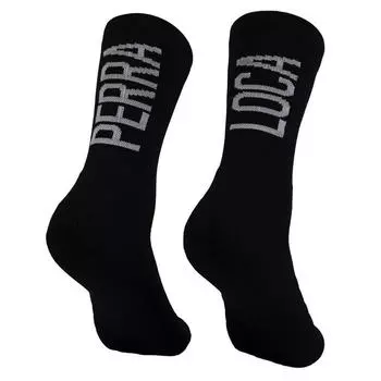 Спортивные носки унисекс Crazy Dog для бега Crazy Bitch черные Perro Loco, цвет negro
