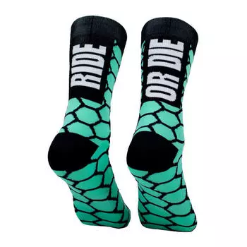 Спортивные носки унисекс Crazy Dog для велоспорта RIDE OR DIE синие Perro Loco, цвет azul