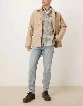 Спортивные облегающие джинсы светлого оттенка Abercrombie & Fitch