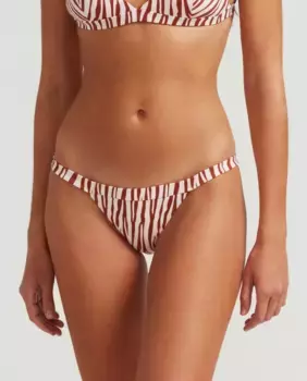 Спортивные плавки бикини с классической подкладкой в стиле зебры Robin Collection, красный