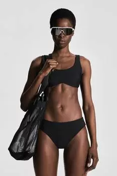 Спортивные плавки бикини с лайкрой H&M, черный
