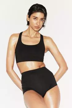 Спортивные плавки бикини, шорты H&M, черный