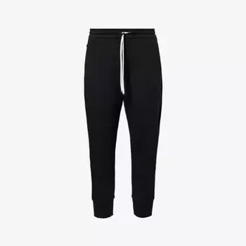 Спортивные плавки из эластичного хлопка с нашивкой-логотипом Emporio Armani, цвет nero