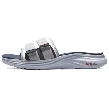 Спортивные шлепанцы мужские серые/угольно-серые Skechers