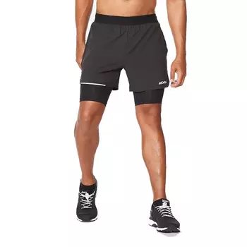 Спортивные шорты 2XU Aero 2-in-1 5 Inch , черный