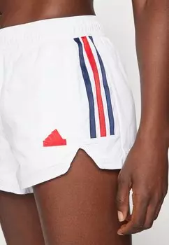 Спортивные шорты adidas Sportswear, белые/темно-синие/лучше алые Tiro Cut Stripes Summer Shorts