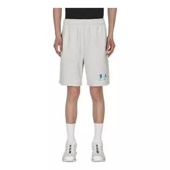 Спортивные шорты Air Jordan x Union Crossover Solid Color Casual Sports Breathable Shorts US Edition Unisex Gray, белый