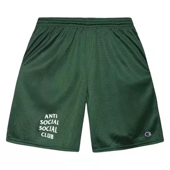Спортивные шорты Anti Social Social Club, зеленые