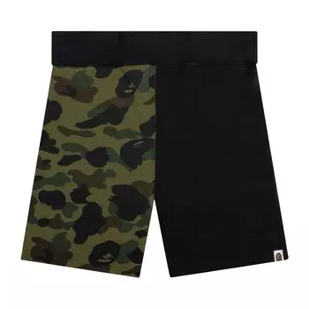 Спортивные шорты BAPE 1st Camo Back Shark, цвет Черный/Зеленый