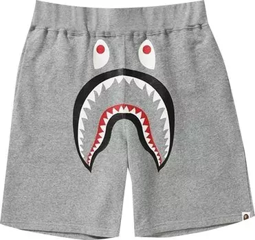 Спортивные шорты BAPE Shark Sweatshorts 'Grey', серый