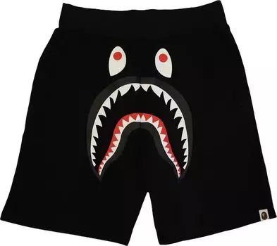 Спортивные шорты BAPE Shark Sweatshorts Black, черный