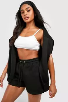 Спортивные шорты basic sweat Boohoo, черный