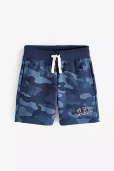 Спортивные шорты без застежки с логотипом Gap, синий