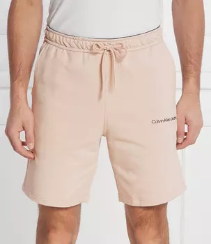 Спортивные шорты CALVIN KLEIN JEANS Regular Fit, пудрово-розовый