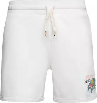 Спортивные шорты Casablanca Embroidered Sweatshorts 'School Of Design', белый