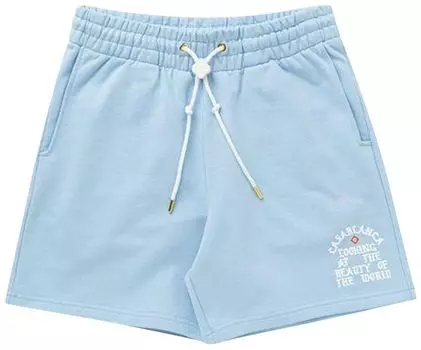 Спортивные шорты Casablanca Looking At The Beauty Of The World Sweatshorts 'Pale Blue', синий