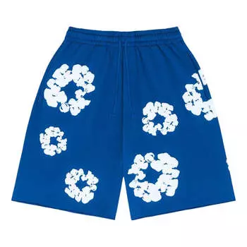 Спортивные шорты Denim Tears Cotton Wreath Logo Shorts 'Royal Blue White', синий