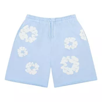 Спортивные шорты Denim Tears The Cotton Wreath Sweat Shorts 'Powder Blue', синий