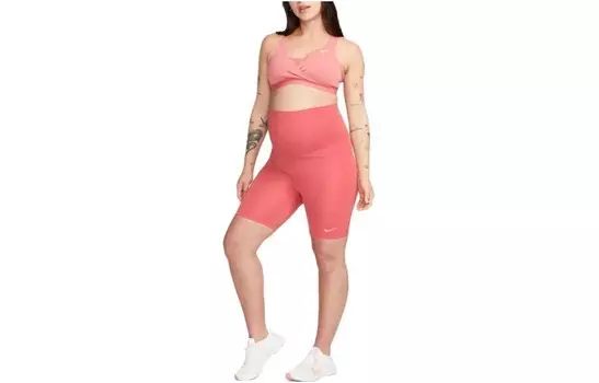 Спортивные шорты для беременных мамочек женские розовые Nike
