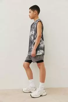 Спортивные шорты Drymove 2-в-1 H&M, серый