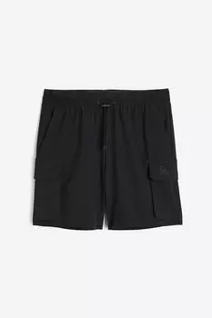 Спортивные шорты drymove cargo H&M, черный
