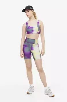 Спортивные шорты drymove с карманом H&M, фиолетовый