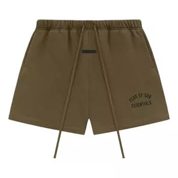 Спортивные шорты Fear of God Essentials Fleece Soccer Short 'Olive', оливкого-зеленый