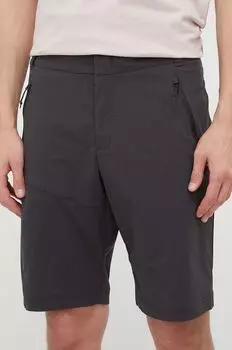 Спортивные шорты Glastal Jack Wolfskin, черный