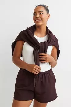 Спортивные шорты H&amp;M, темно коричневый