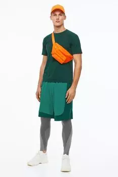 Спортивные шорты H&amp;M, темно-зеленый
