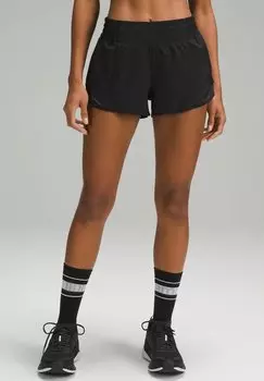 Спортивные шорты Hotty Hot High-Rise Lined 6Cm lululemon, черный