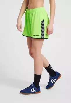 Спортивные шорты Hummel, зеленый неон