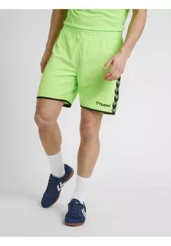 Спортивные шорты Hummel, зеленый неон