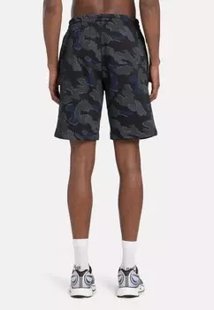 Спортивные шорты Identity Motion Camo Reebok, черный векторный темно-синий