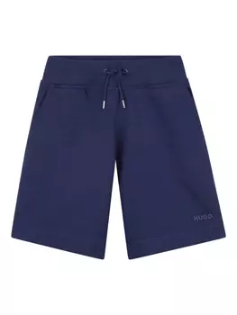 Спортивные шорты из джерси HUGO KIDS, синий